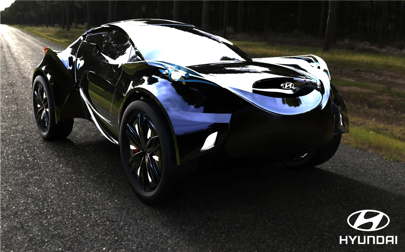 Car design rendering